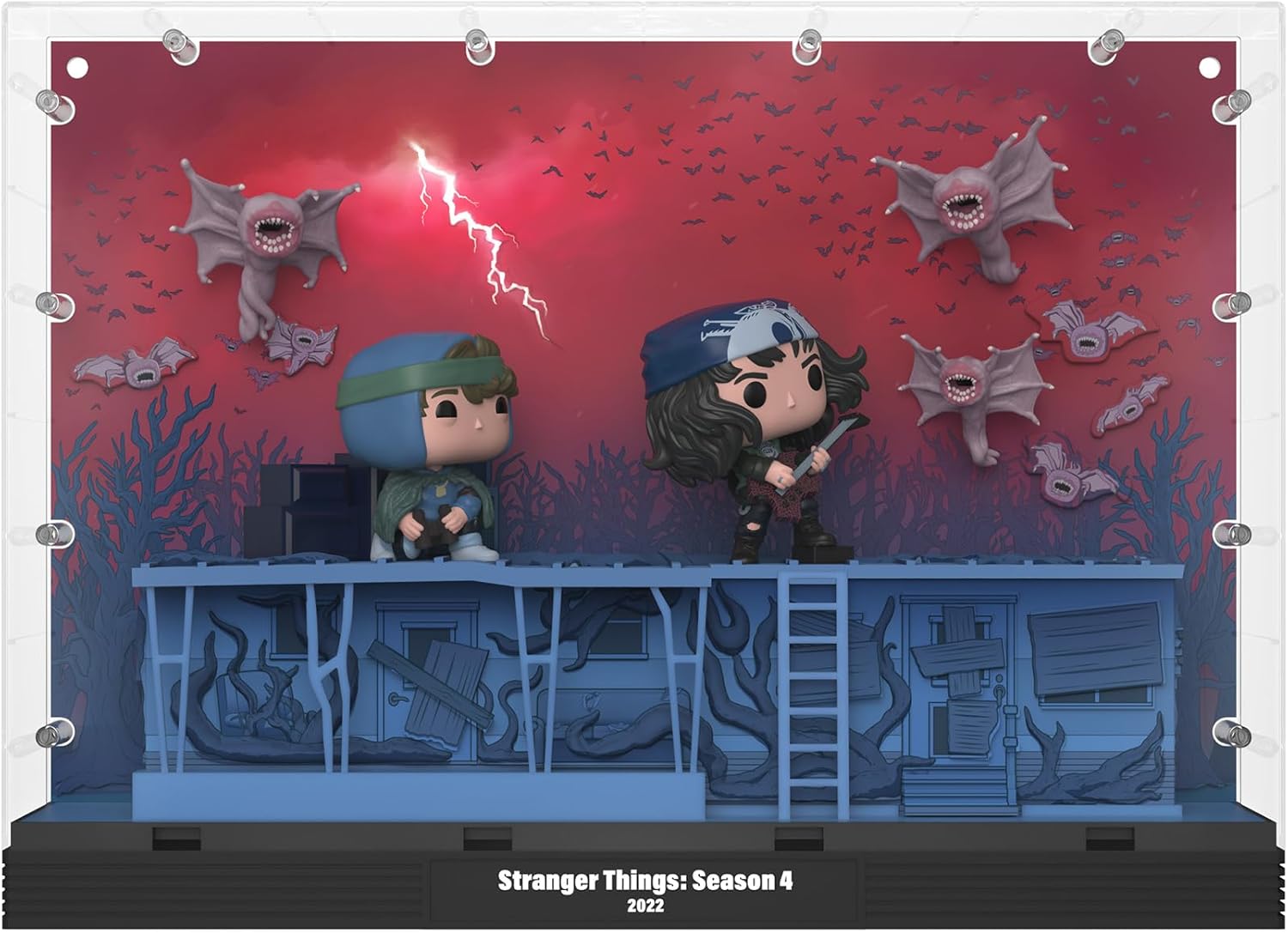 Funko POP! Moments Deluxe: Stranger Things - Dustin, Eddie and the Demobats