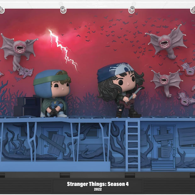 Funko POP! Moments Deluxe: Stranger Things - Dustin, Eddie and the Demobats
