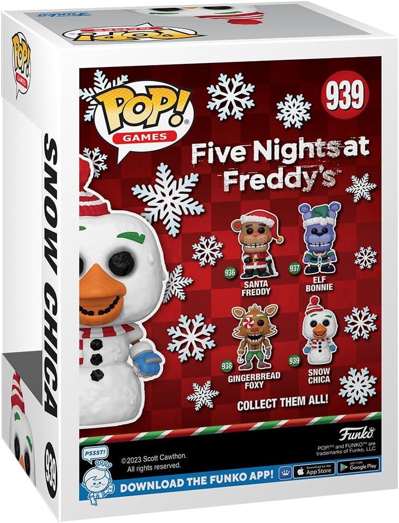 Funko Pop! Games: Five Nights At Freddy's (FNAF) - Holiday Snow Chica