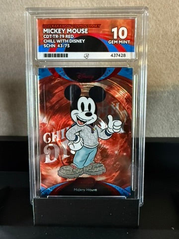 2025 Kakawow Cosmos Disney – Mickey Mouse Red #43/75 – GEM MINT 10