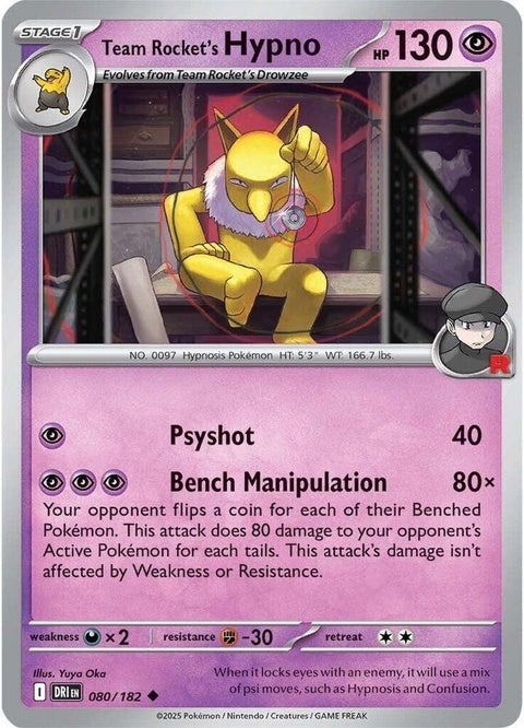 Team Rocket's Hypno (80)