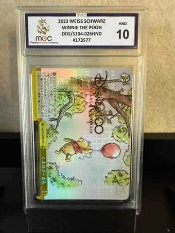 2023 Weiss Schwarz "Winnie the Pooh" – DDS/S104-026HND – MGC 10 Graded