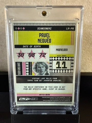Pavel Nedvěd – Topps Presents Juventus Relic Card #11