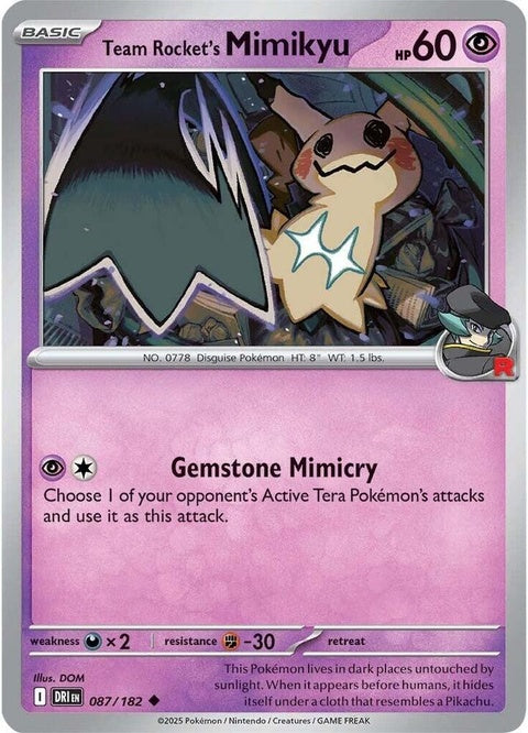 Team Rocket's Mimikyu (87)