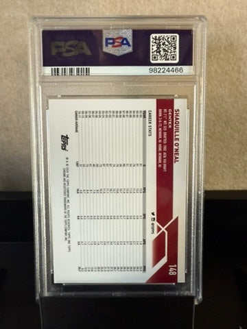 2023 Topps Chrome Shaquille O’Neal #148 – Black Refractor – PSA 8