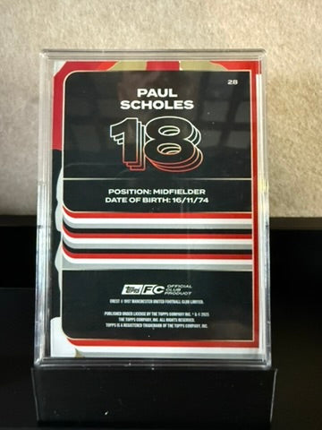 Paul Scholes – Topps Manchester United Legends Card #18