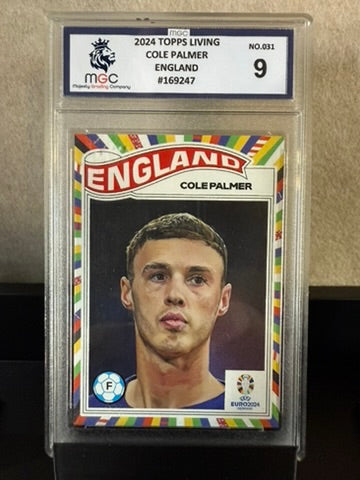 2024 Topps Living Cole Palmer – England – EURO 2024 Rookie – MGC 9