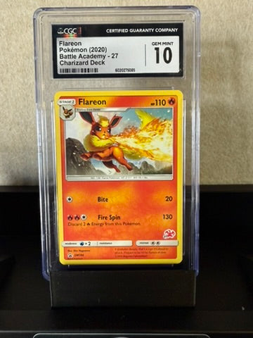 2020 Pokémon Flareon – Battle Academy Charizard Deck #27 | CGC 10 GEM MINT