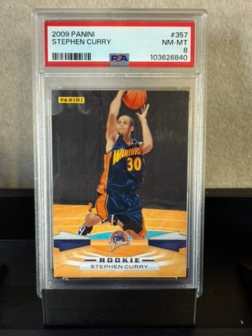 2009 Panini Stephen Curry Rookie Card #357 – PSA 8