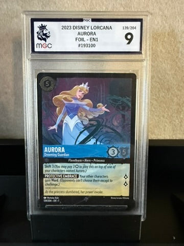 2023 Disney Lorcana Aurora – Foil EN1 #139/204 – MGC 9 Graded