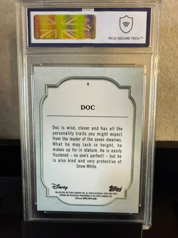 2024 Topps Chrome Disney "Doc" – Sapphire Edition #008 – MGC 10 Graded