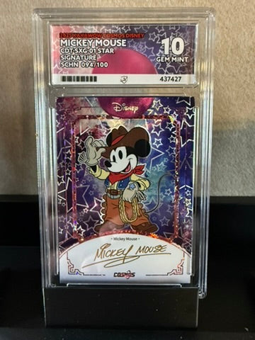2025 Kakawow Disney Cosmos Signature Mickey Mouse – 094/100 – Gem Mint 10 Graded