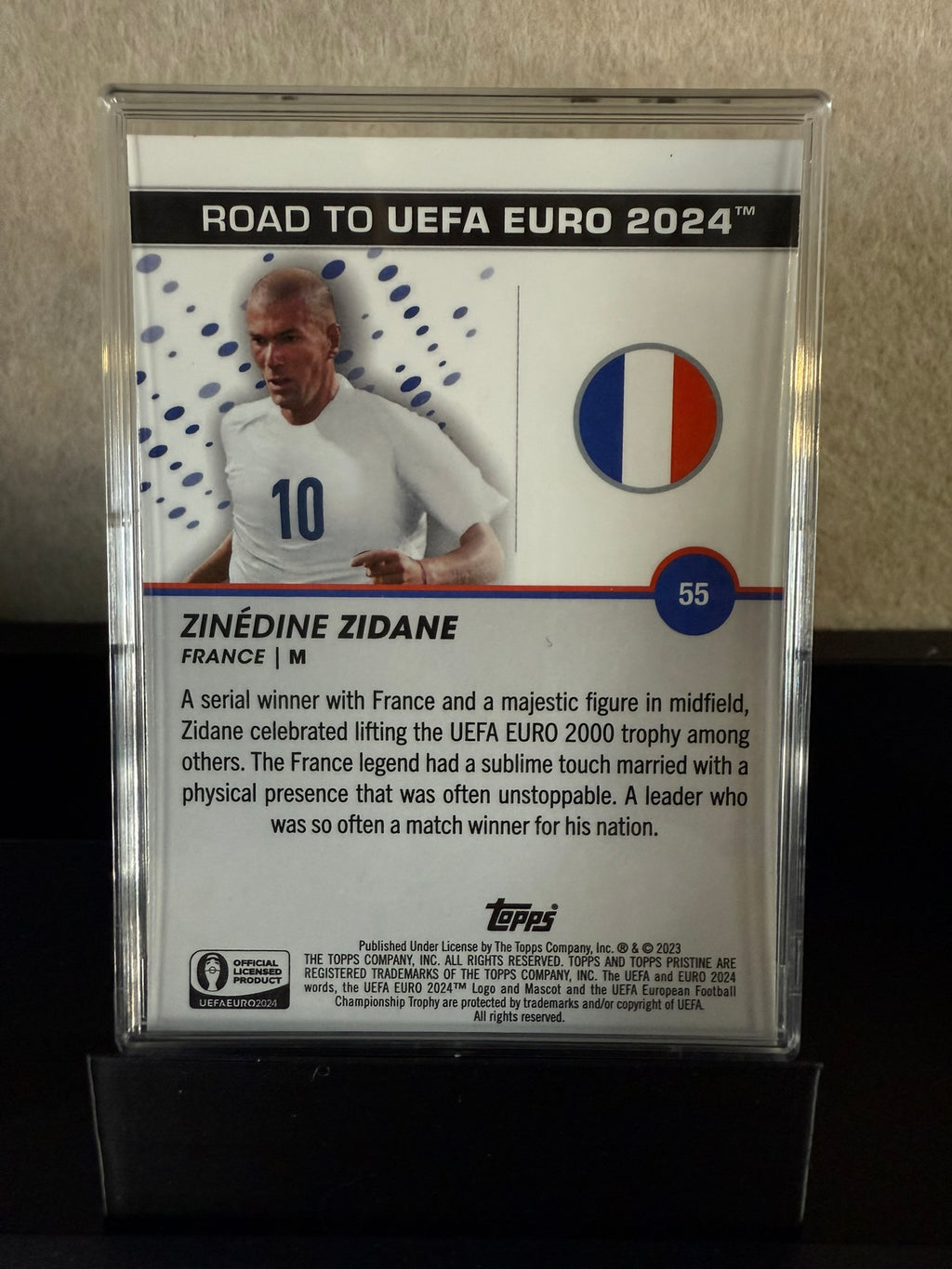 Zinédine Zidane – France Legend – No. 10 Midfield Icon Card