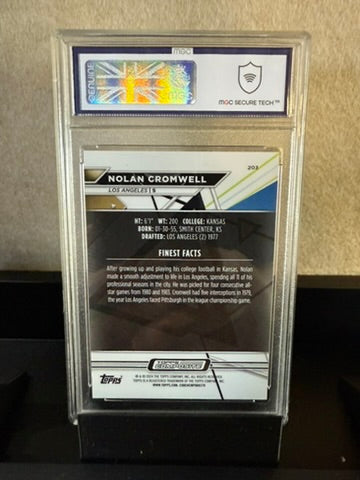 2024 Topps Finest Nolan Cromwell – Purple /200 – Graded 9 M