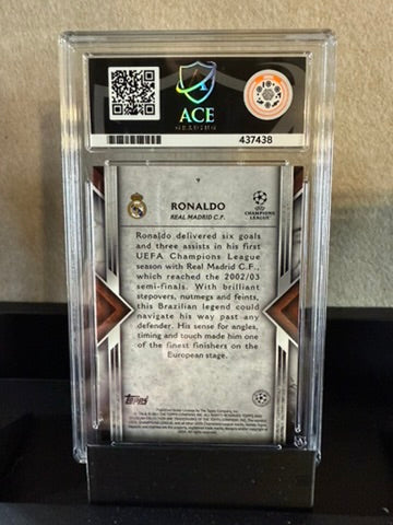 2022-23 Topps Museum Collection Ronaldo Amethyst /99 – Gem Mint 10 Graded