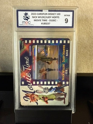 2023 Cardfun Disney 100 – Nick Wilde & Judy Hopps "Movie Time" – Graded 9
