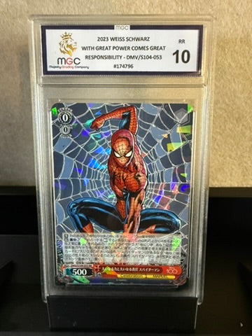2023 Weiss Schwarz Spider-Man “With Great Power Comes Great Responsibility” – MGC 10 Gem Mint (RR)