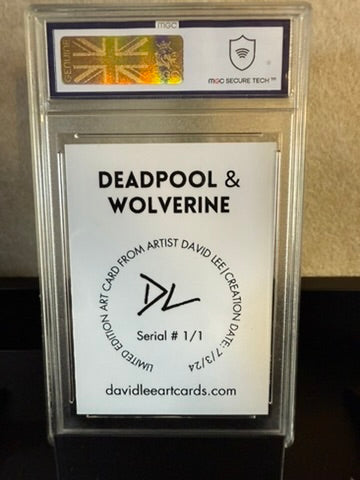 2024 David Lee Art Card – Deadpool & Wolverine Split Mask (1/1) – MGC Graded
