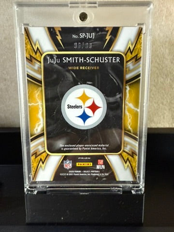 2021 Panini Select JuJu Smith-Schuster Spark Relic – Black Jersey Patch