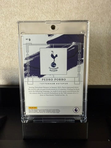 2023-24 Panini Select Pedro Porro – Pitchside Insert (Tottenham Hotspur)