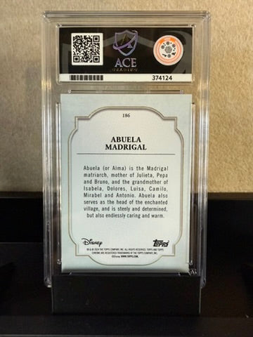 2024 Topps Chrome Disney – Abuela Madrigal Black Wave /10 – Graded 9 MINT