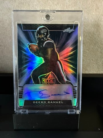 Leaf Metal Draft Deebo Samuel Auto Rookie Card – Silver Wave Prizm