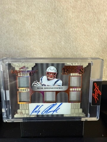 2022 Leaf Ultimate Rob Gronkowski Auto Relic – 04/25