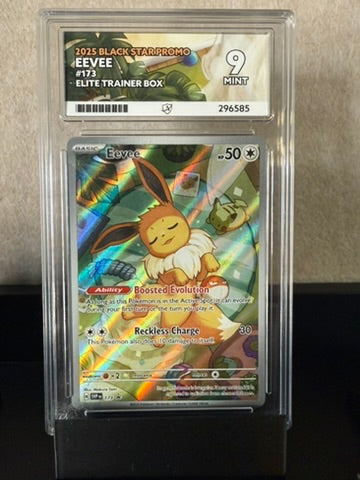 2025 Pokémon Black Star Promo Eevee #173 – MINT 9 Graded
