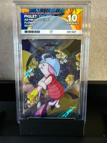 2023 Kakawow Aura Disney Piglet – Flower SCHN – AD-HN-50 255/345 – Gem Mint 10