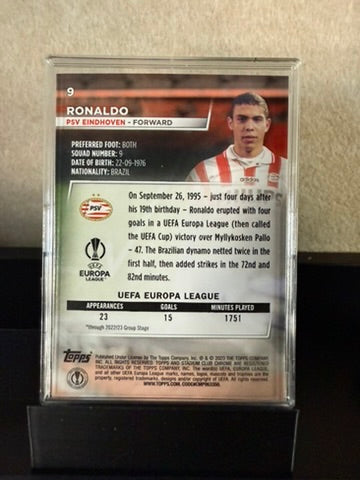 Ronaldo Nazário – PSV Eindhoven – 2022/23 Topps Stadium Club Chrome UCL – Legends Insert