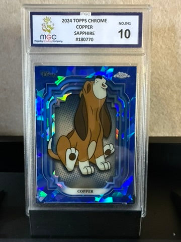 2024 Topps Chrome Disney "Copper" – Sapphire Edition #041 – MGC 10 Graded