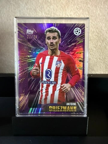 2023-24 Topps UEFA Champions League Antoine Griezmann Purple Refractor /25