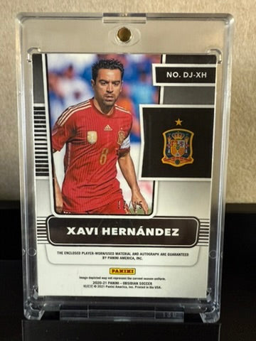 Xavi Hernández Obsidian Auto Patch – Spain Legend – Dual Relic Autograph – Panini Obsidian Soccer