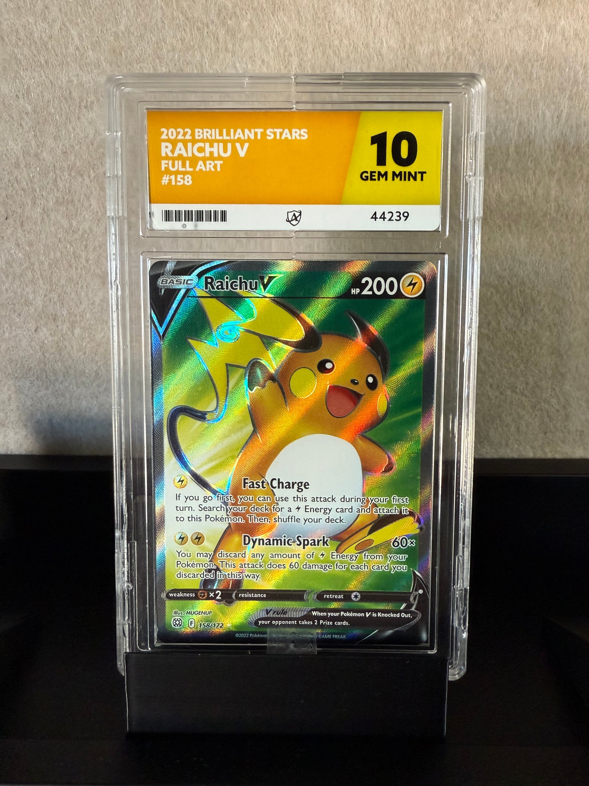 Raichu V Full Art – 2022 Brilliant Stars (GEM MINT 10)