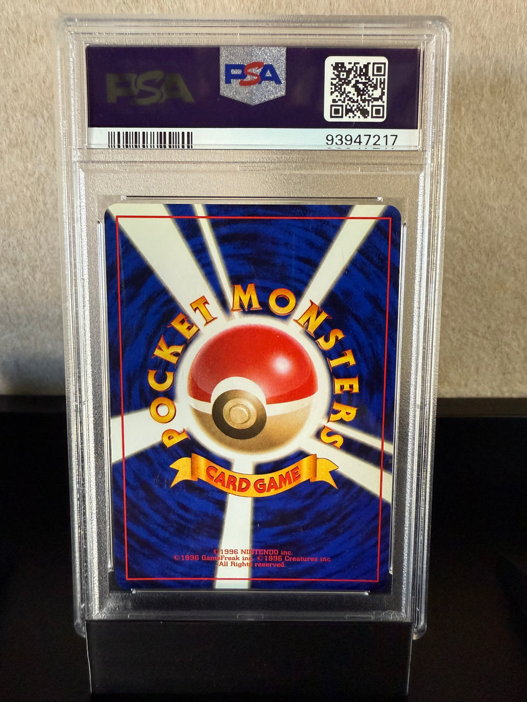 1997 Pokémon Japanese Rocket Eevee – PSA 9 Mint