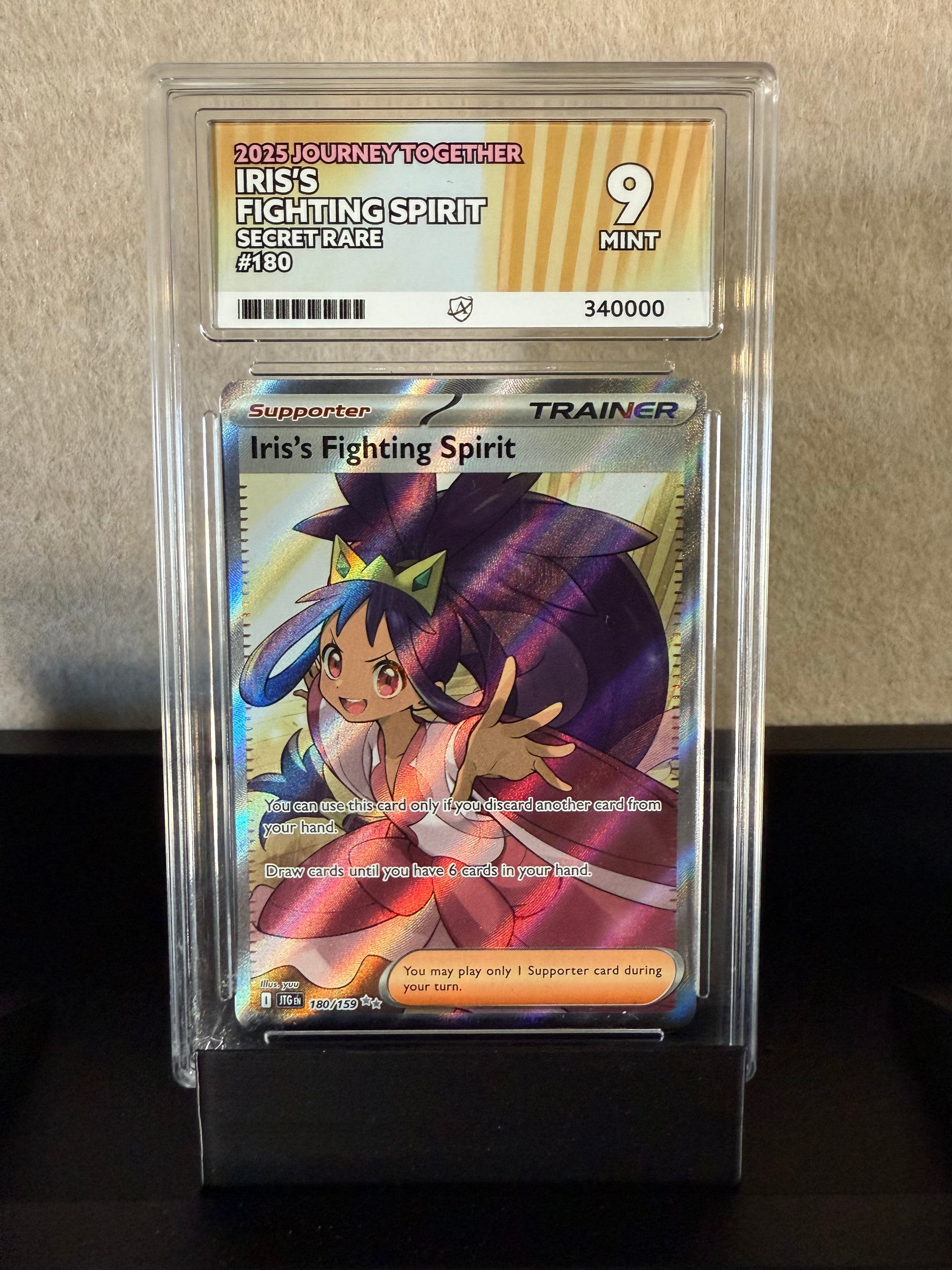 2025 Pokémon Iris’s Fighting Spirit – Journey Together Secret Rare – Grade 9 Mint