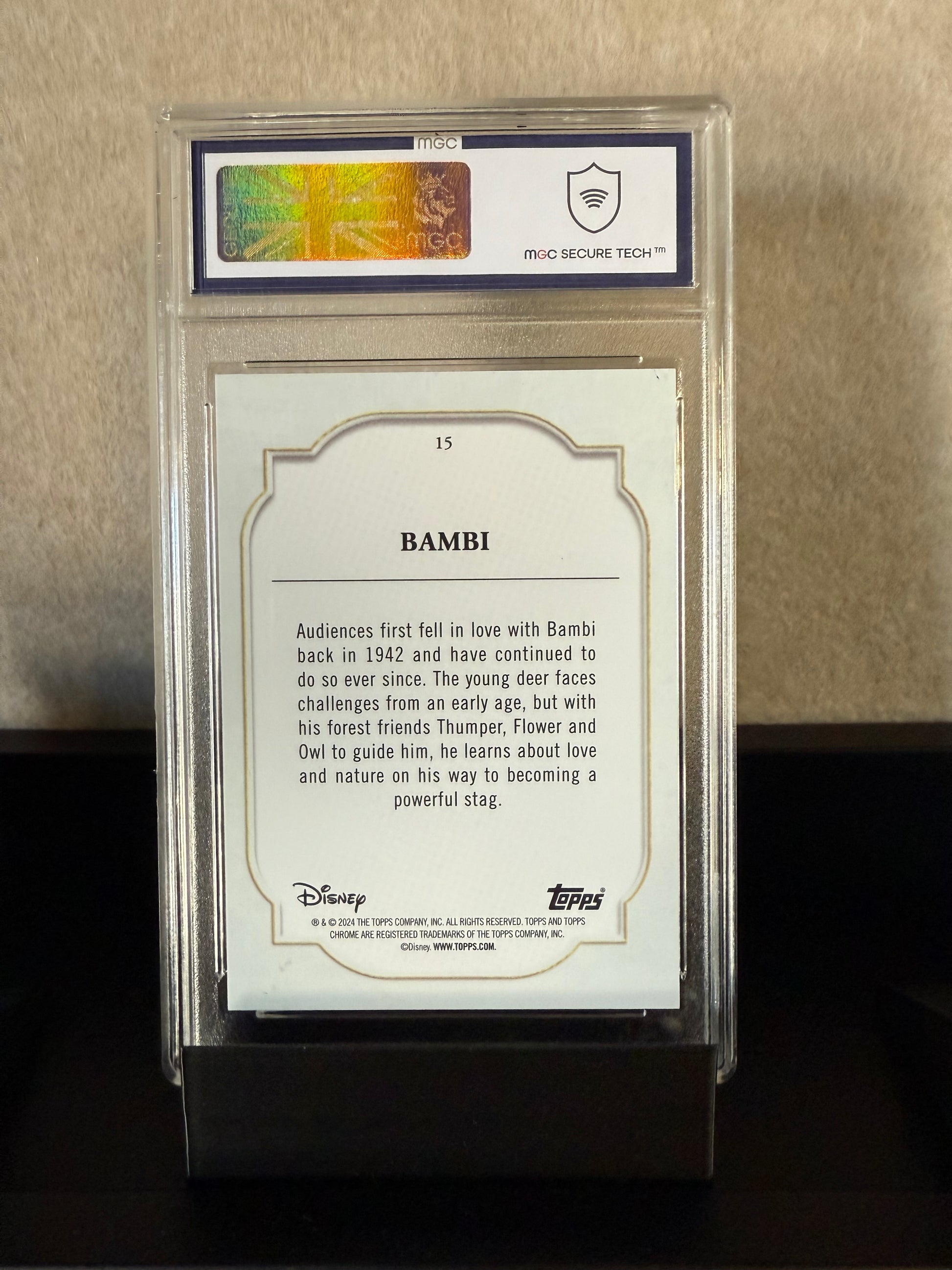 2024 Topps Chrome Disney Bambi Gold Sapphire #22/50 – MGC 10 GEM MINT