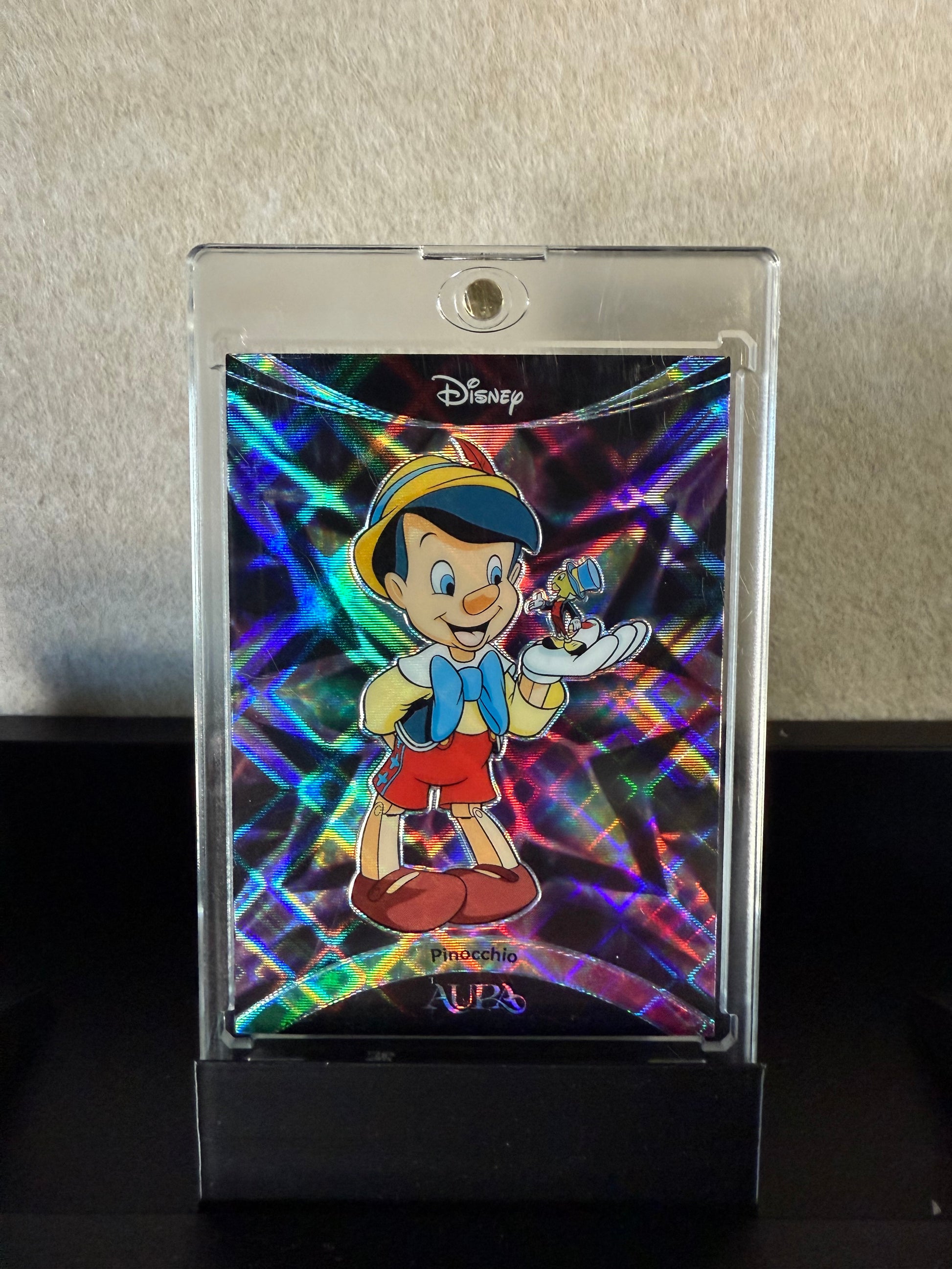 2025 Disney Aura Pinocchio Holofoil Trading Card – Limited Edition