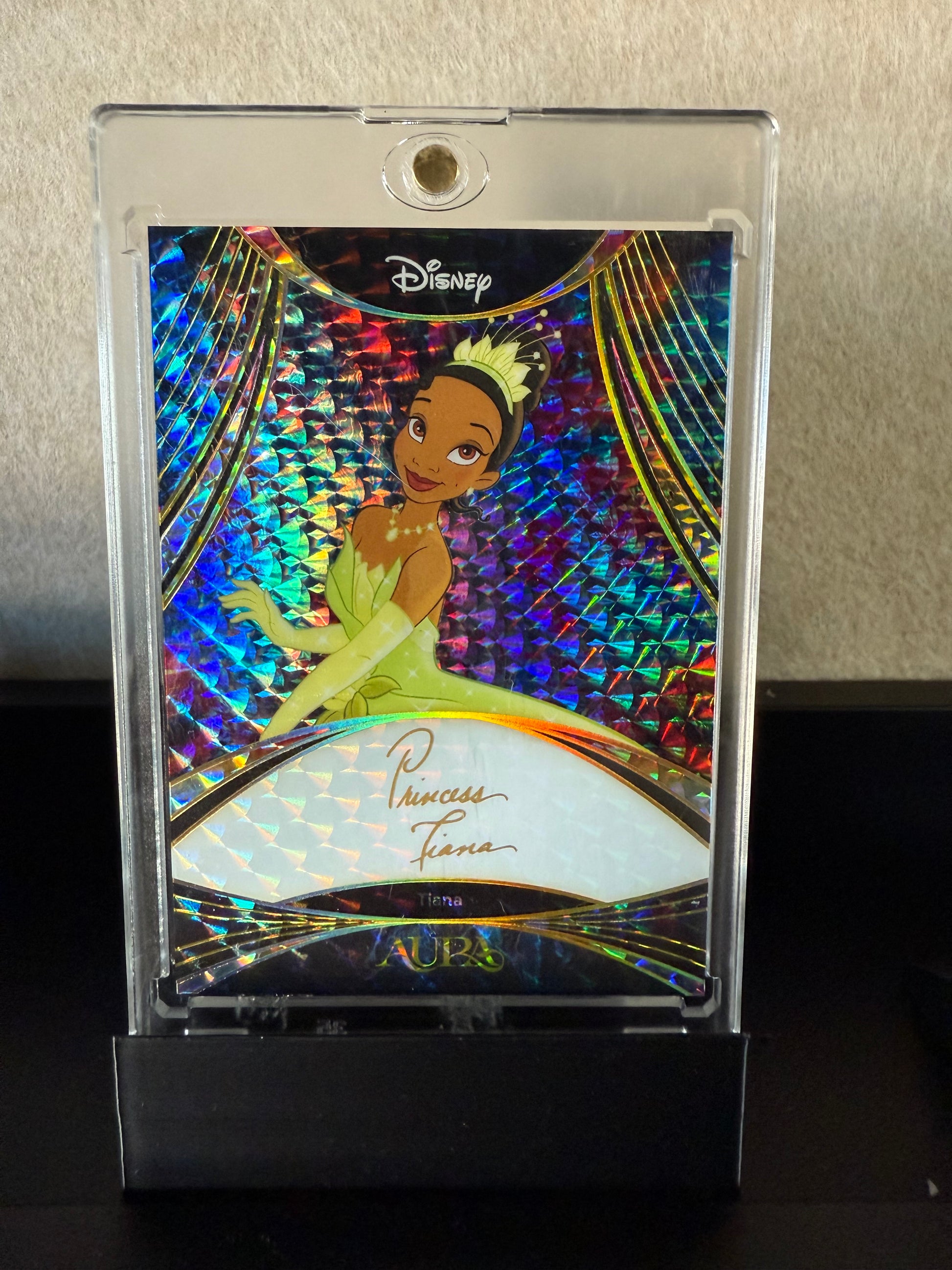2025 Disney Aura Princess Tiana Holofoil Signature Trading Card – The Princess and the Frog