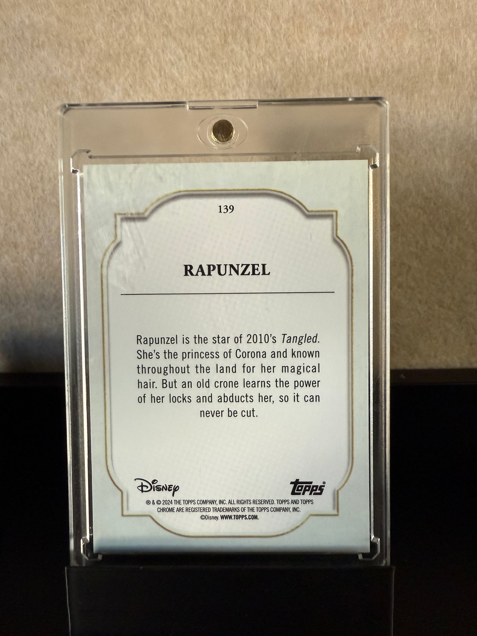 2023 Topps Chrome Disney 100 – Rapunzel Green Refractor #28/99