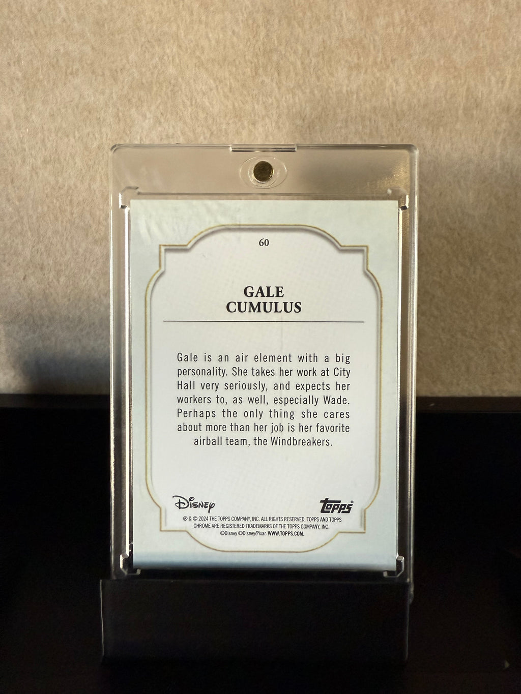 Topps Chrome Pixar Debut – Gale Cumulus Gold Refractor /50