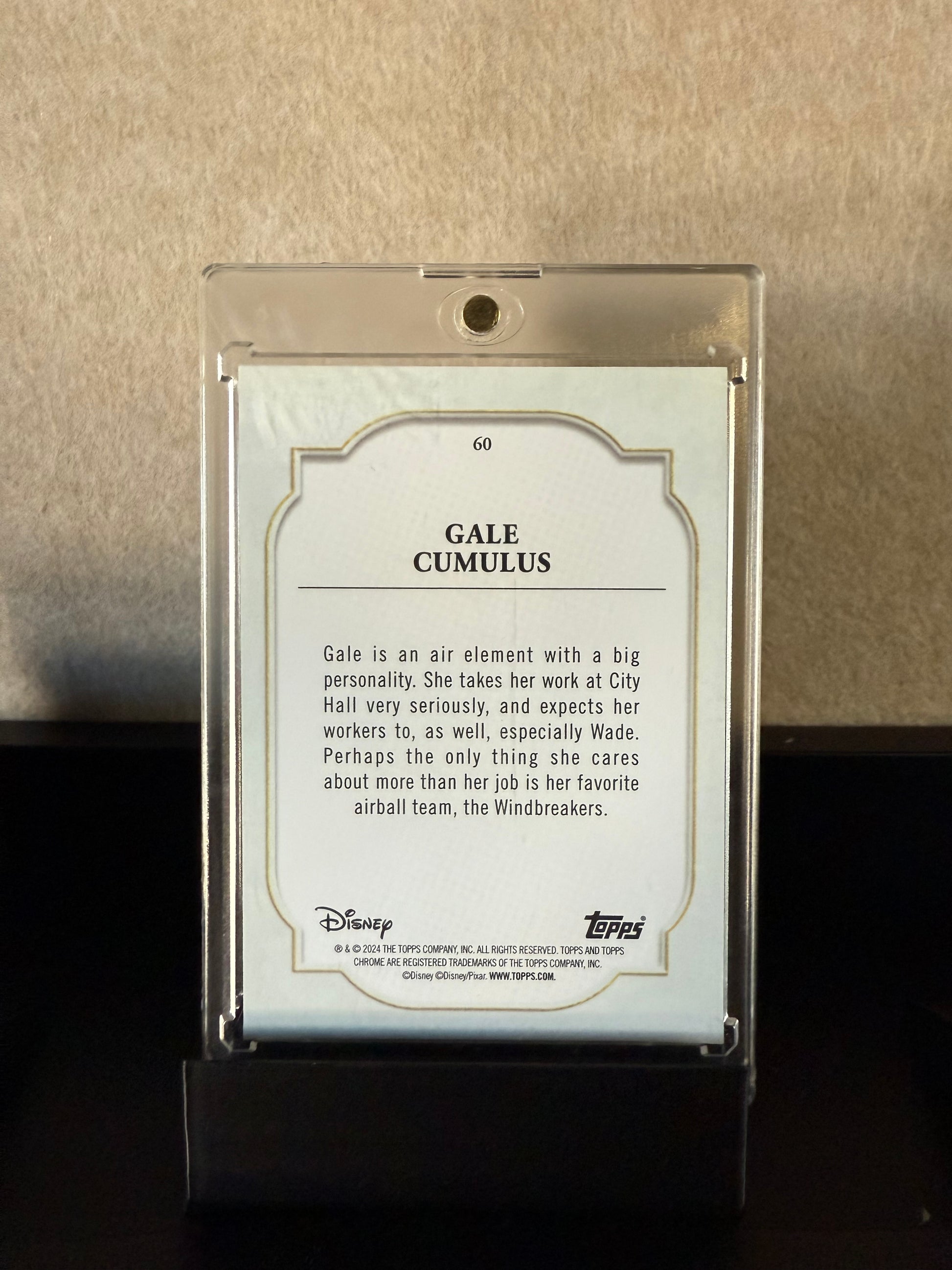 Topps Chrome Pixar Debut – Gale Cumulus Gold Refractor /50
