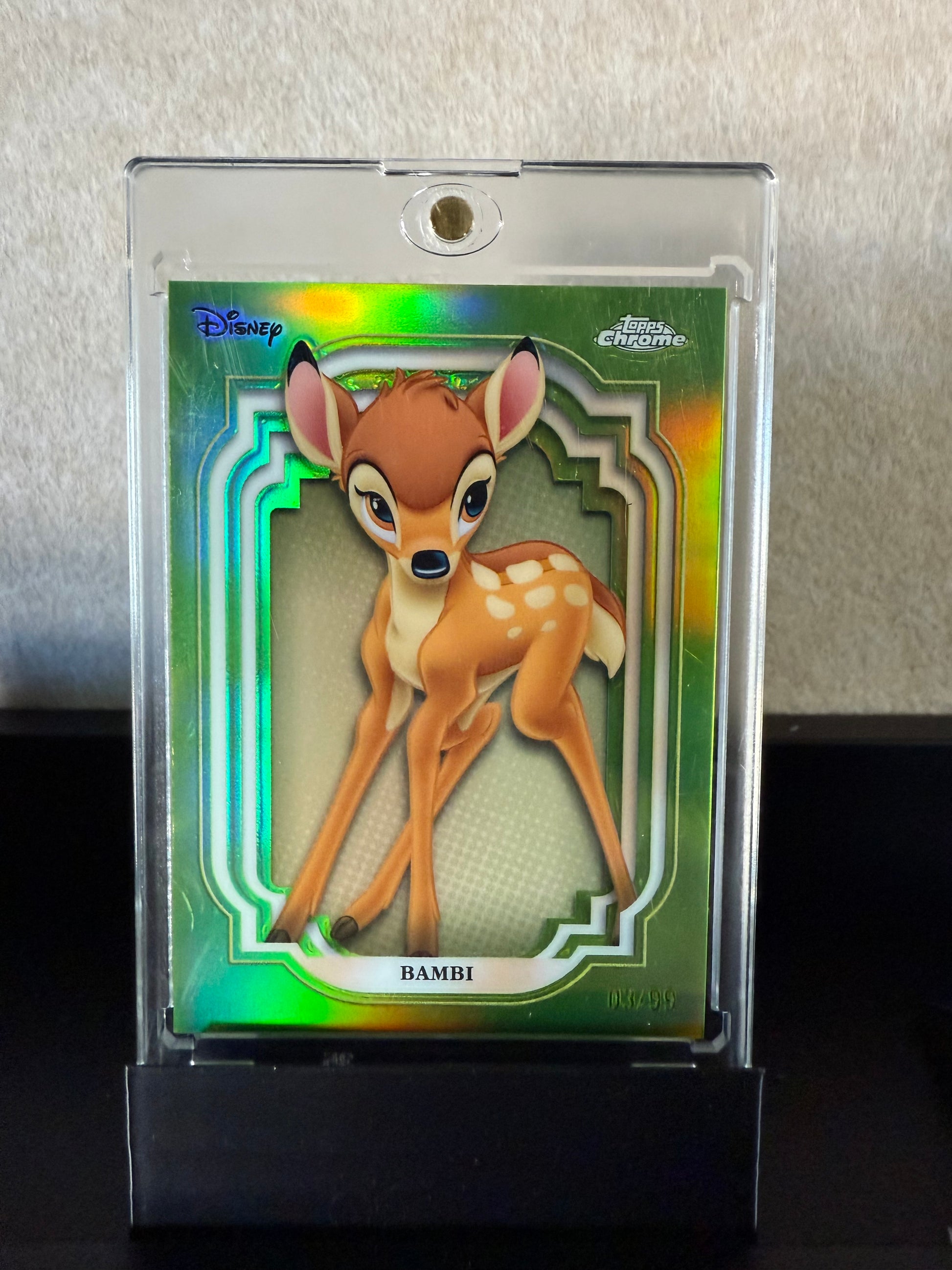Topps Chrome Disney 100 – Bambi Refractor #083/99 (Green Parallel)