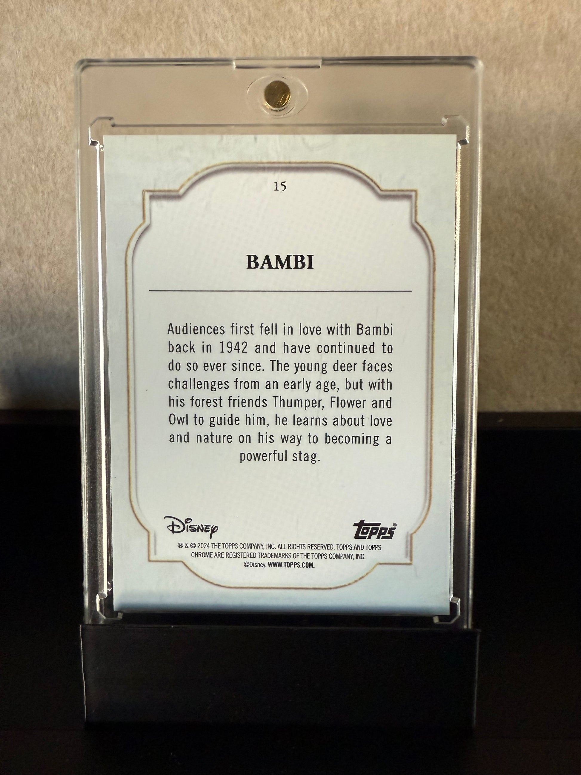 Topps Chrome Disney 100 – Bambi Refractor #083/99 (Green Parallel)