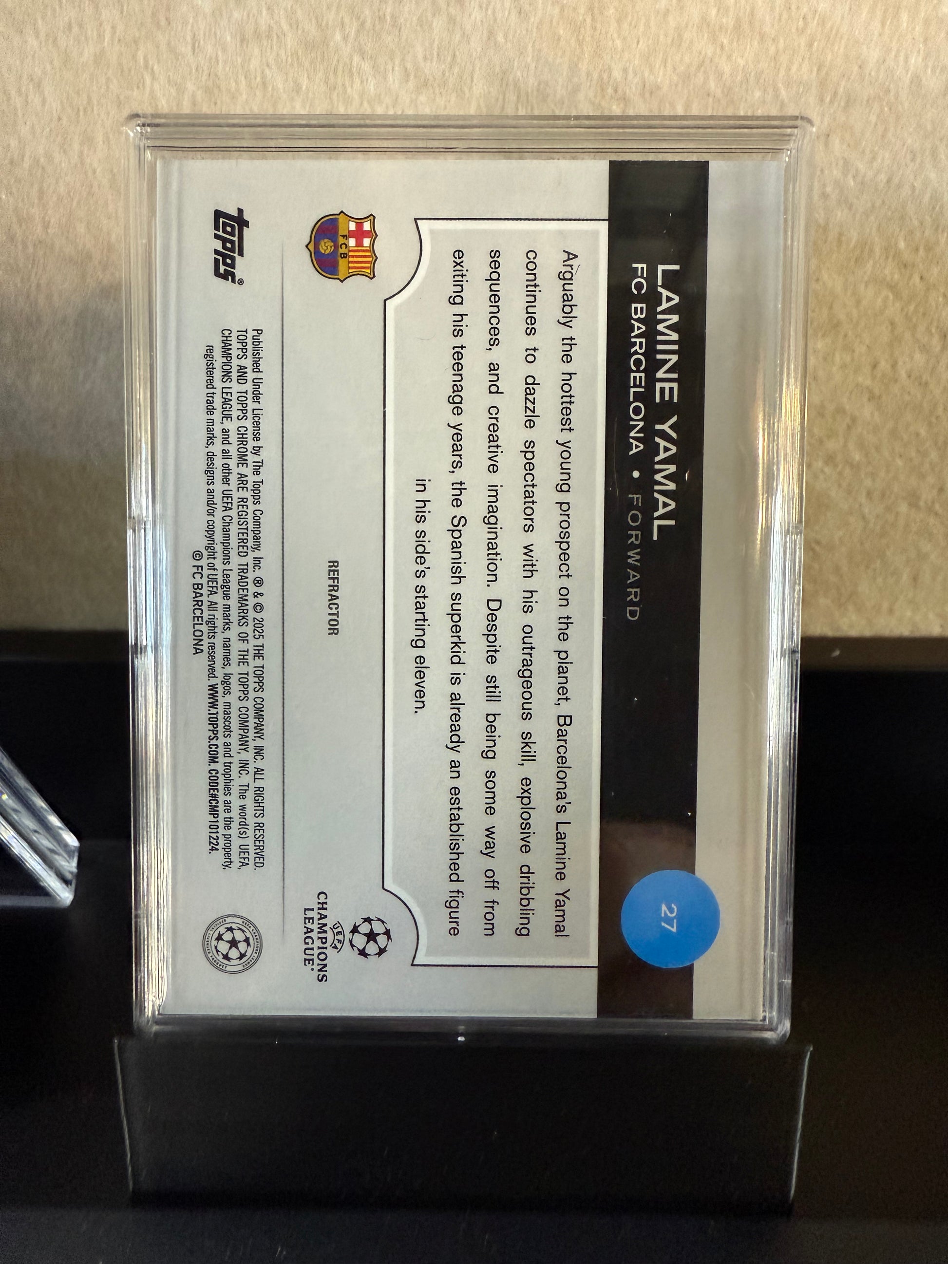 Lamine Yamal – 2023/24 Topps Chrome UEFA Future Stars Rookie Insert (FC Barcelona)