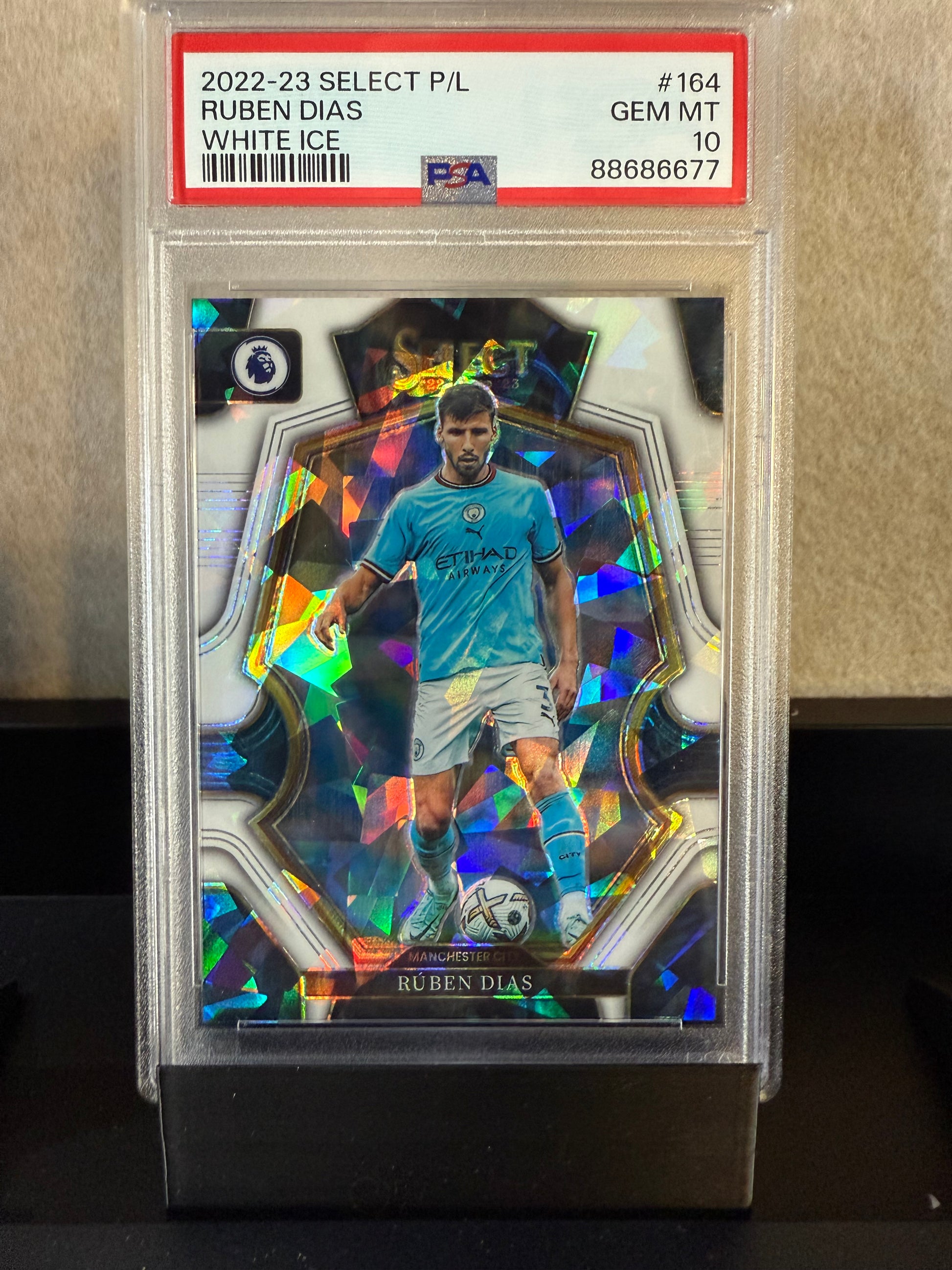 Rúben Dias – 2022-23 Select Premier League White Ice (PSA 10 GEM MINT)