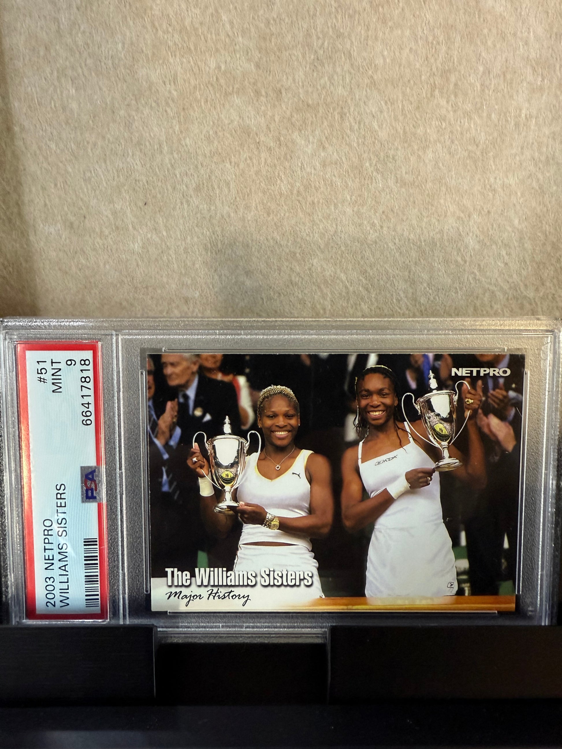Williams Sisters – 2003 NetPro "Major History" (PSA 9 Mint)