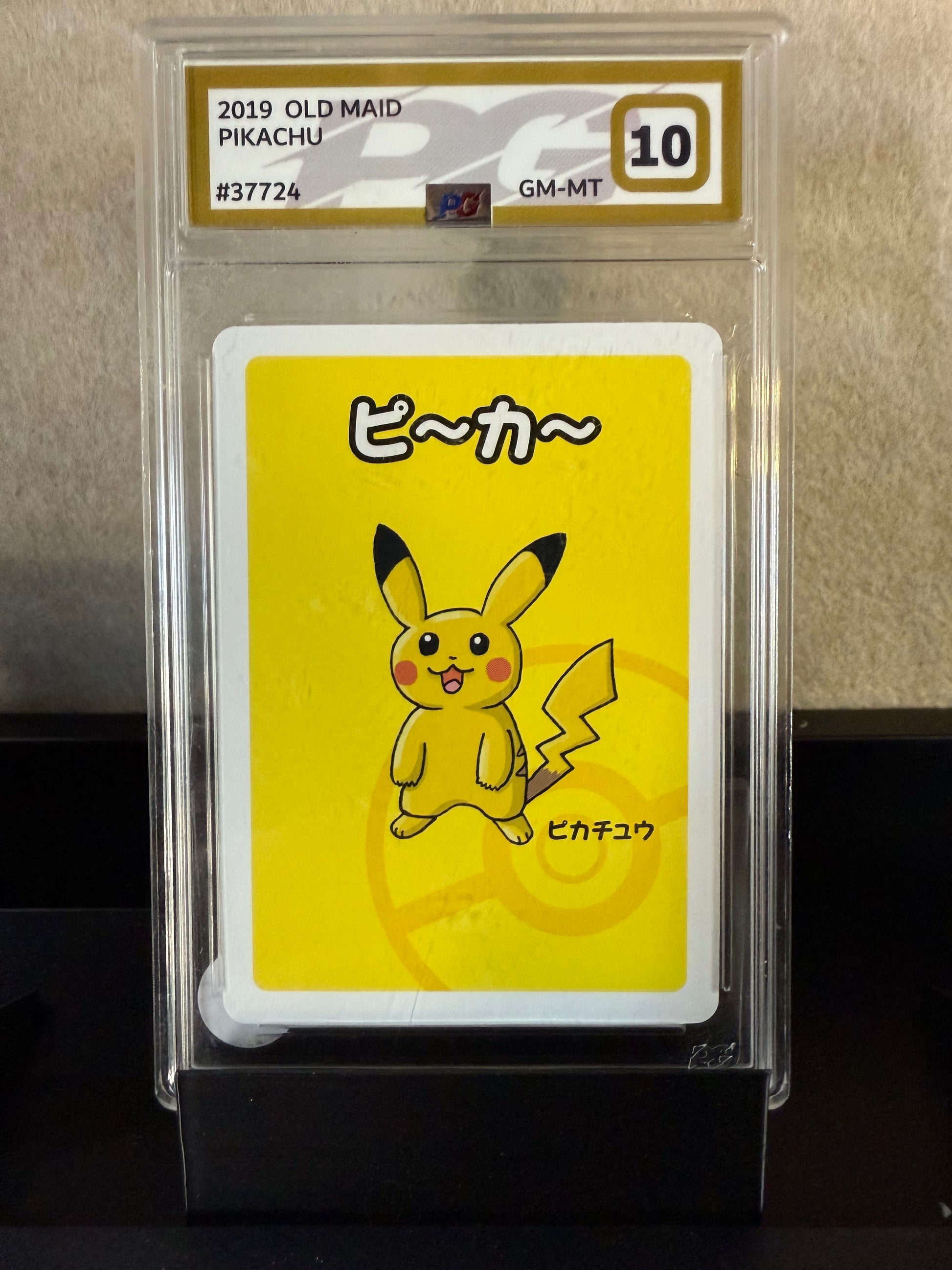 Pikachu – 2019 Pokémon Old Maid Japanese Card (Pokégrade 10 GEM MINT)