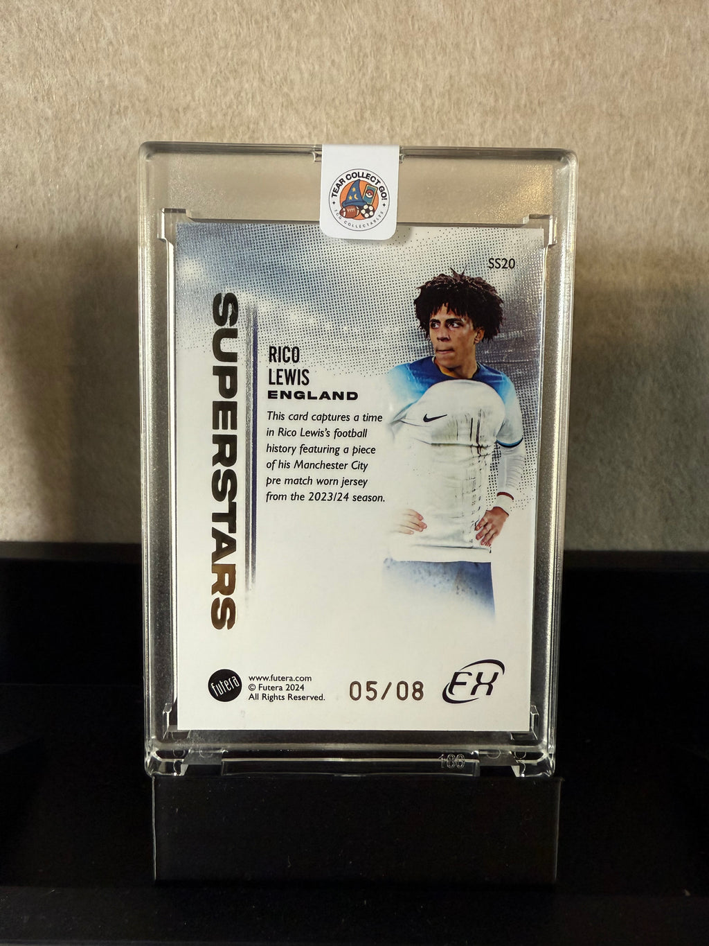 Rico Lewis England Superstars Patch Card