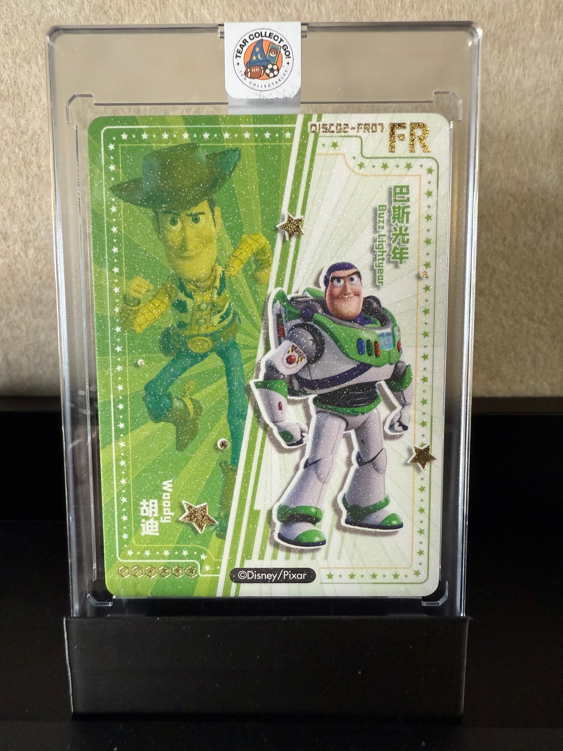Woody & Buzz Lightyear – Disney Pixar Glitter Star Card